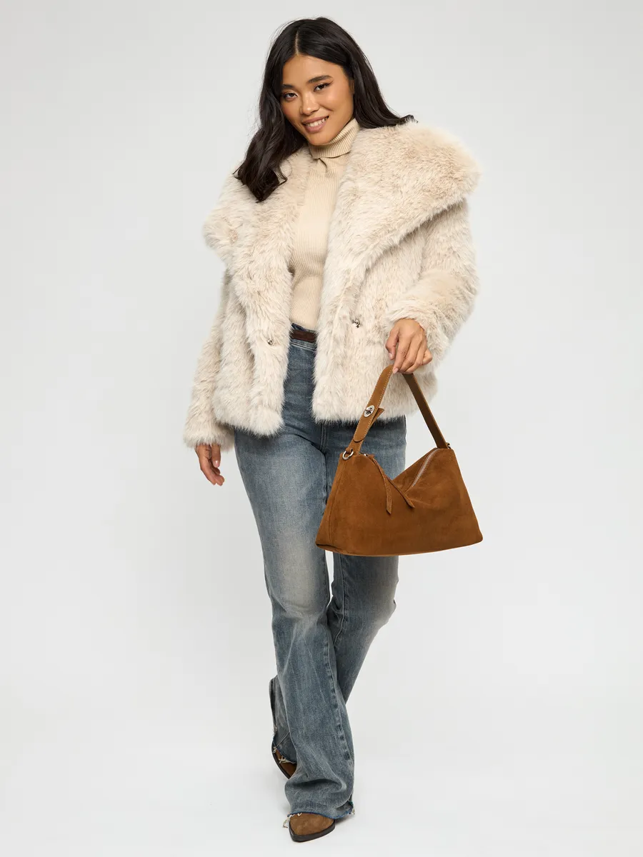 Shoulder Nubuck Leather Austin Bag