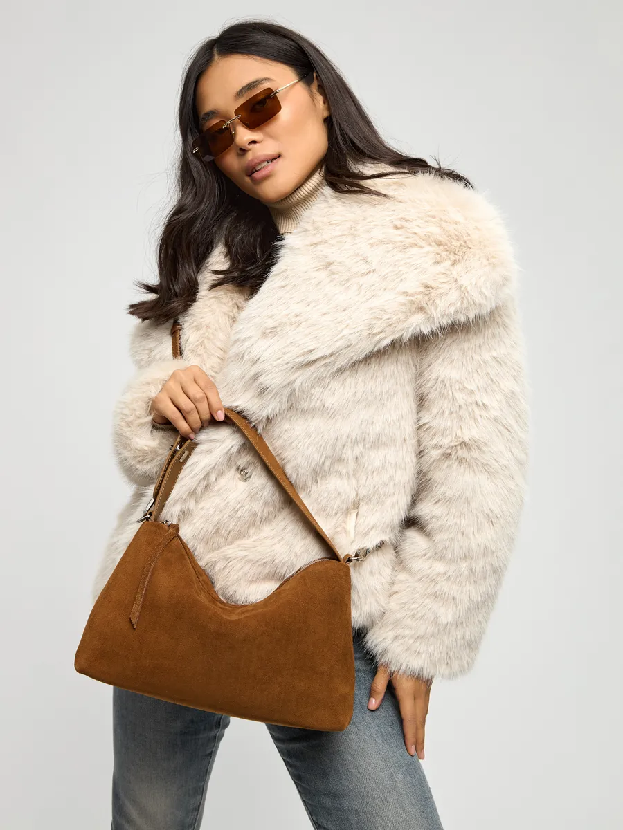Shoulder Nubuck Leather Austin Bag