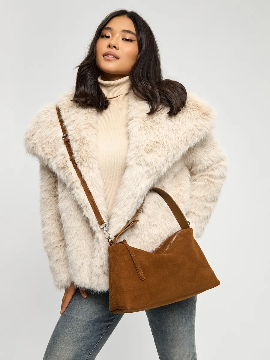 Shoulder Nubuck Leather Austin Bag