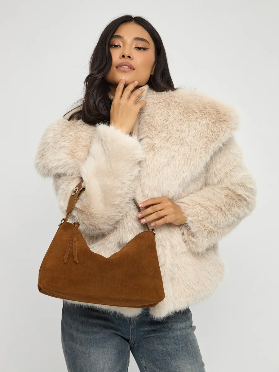 Shoulder Nubuck Leather Austin Bag