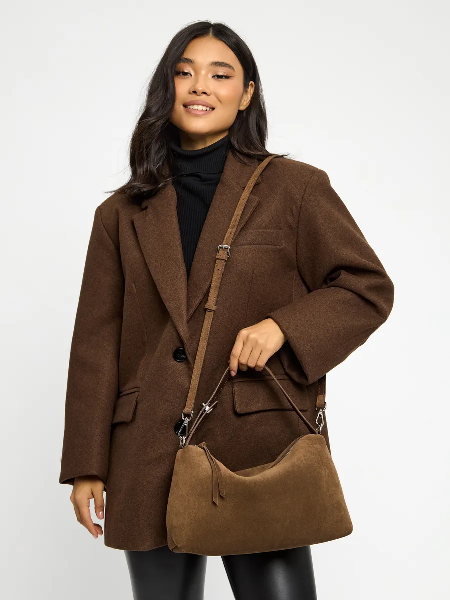 Shoulder Nubuck Leather Austin Bag