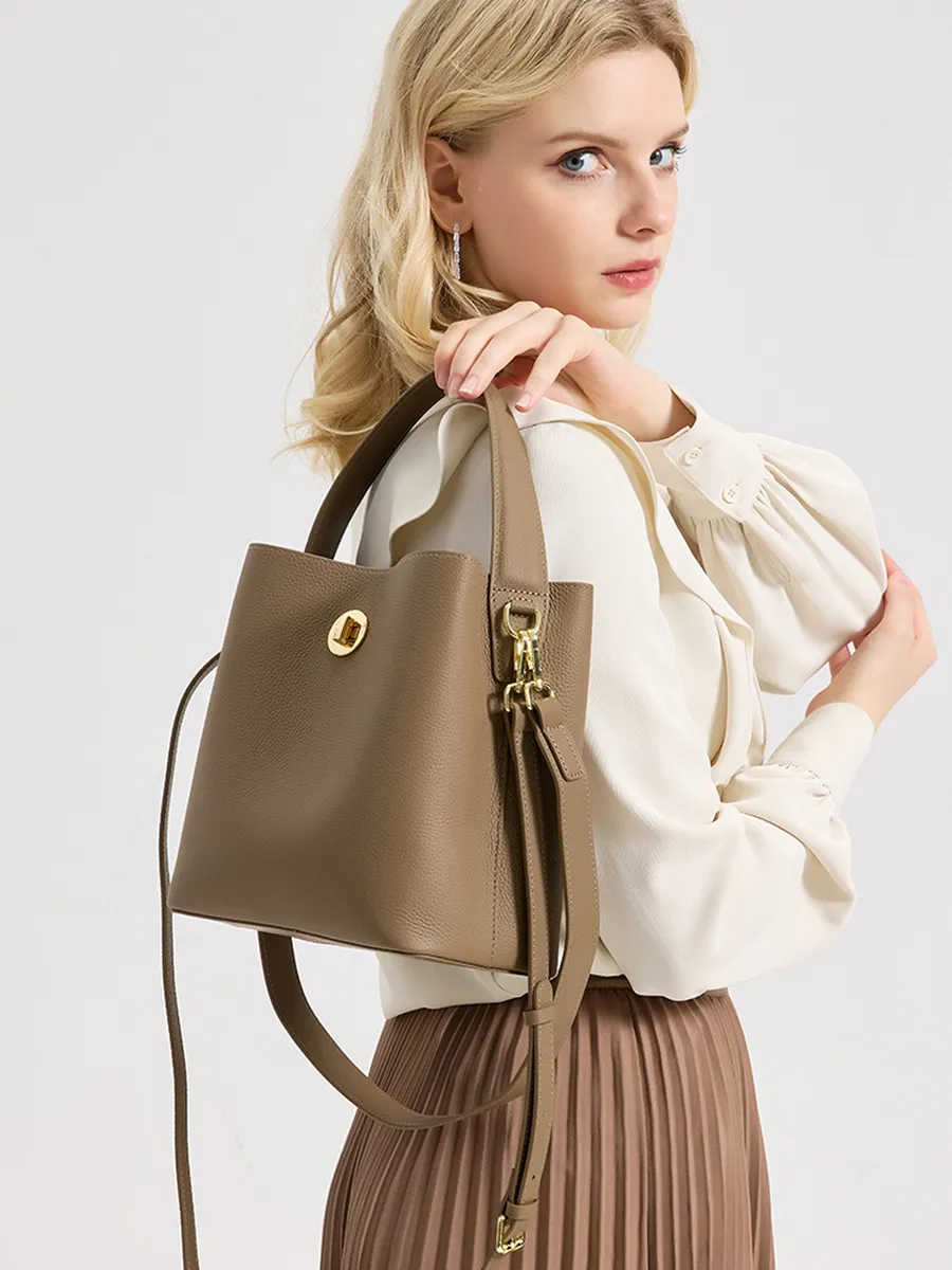 Bucket Genuine Leather Orlando Bag