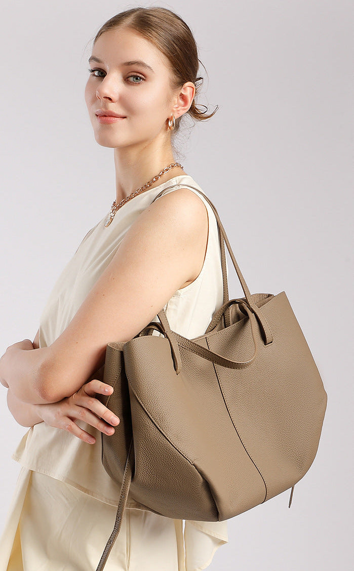 Tote Large Genuine Leather Paris Bag