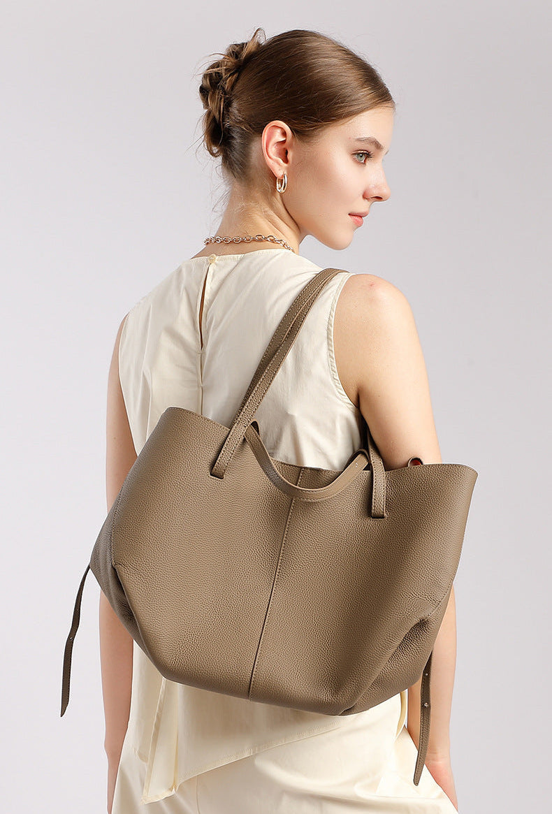 Tote Large Genuine Leather Paris Bag
