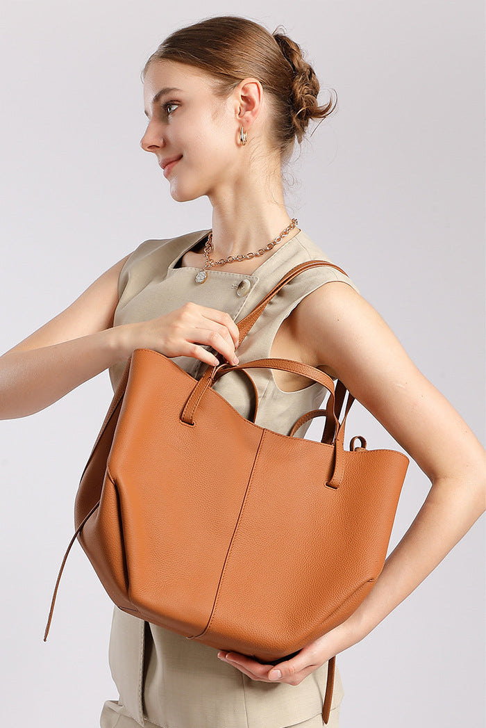 Tote Large Genuine Leather Paris Bag