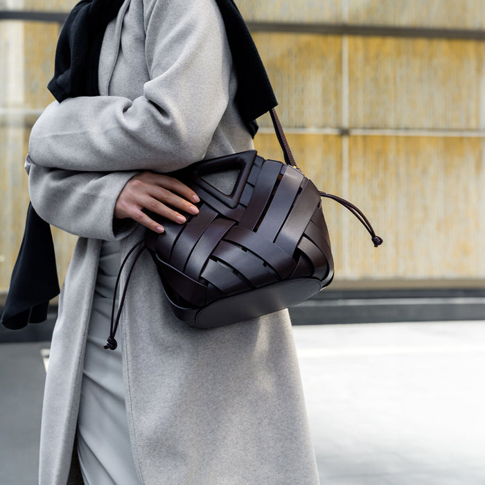 Woven Genuine Leather Lancaster Bag