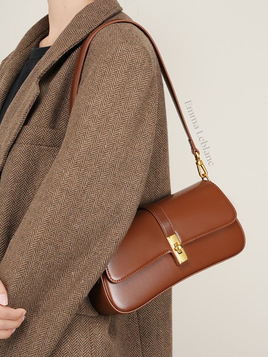 Baguette Small Leather Miami Bag