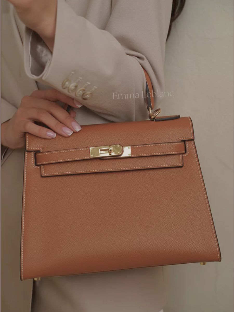 Classic Medium Genuine Leather Madrid Bag – Gold Hardware