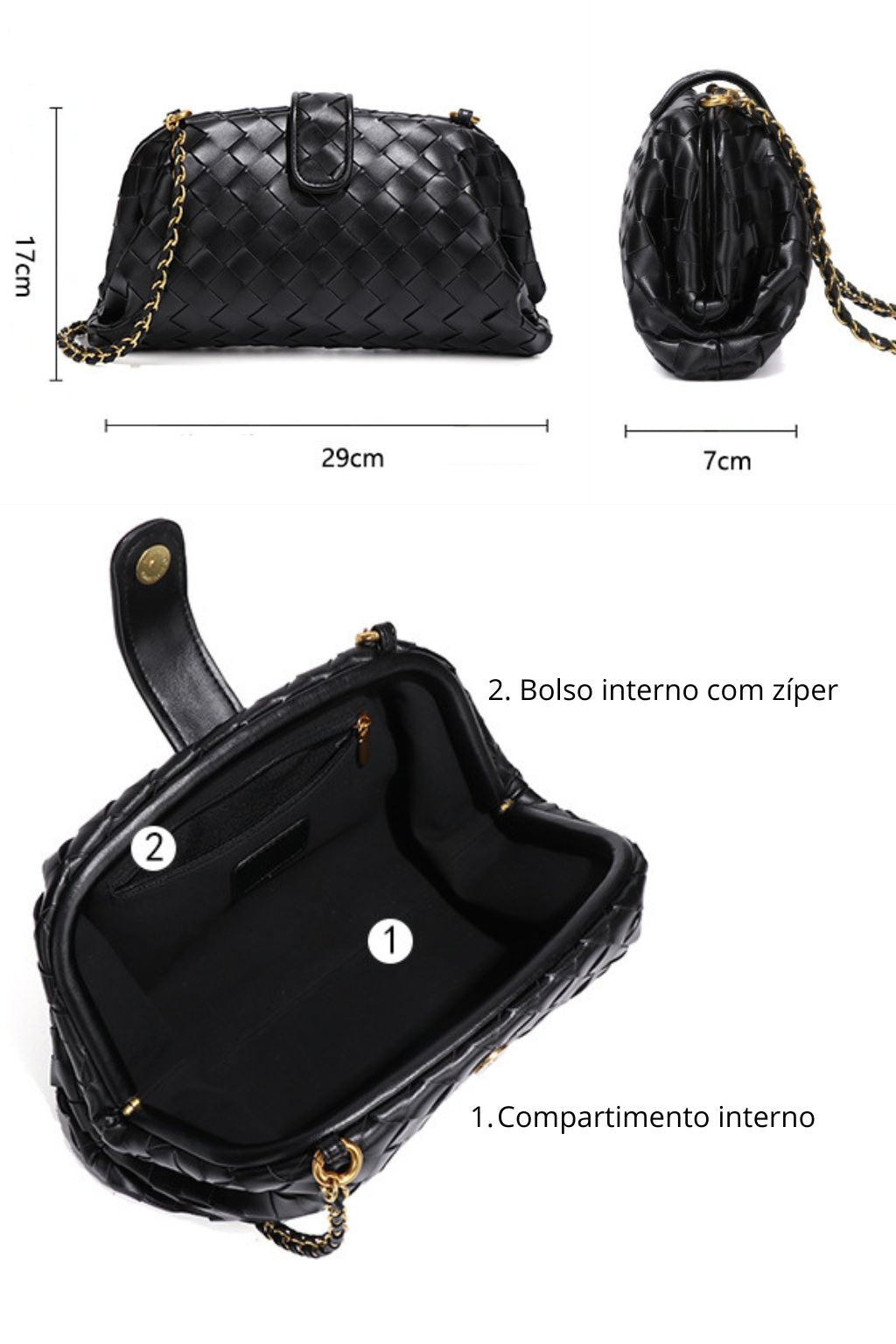 Small Woven Claire Bag