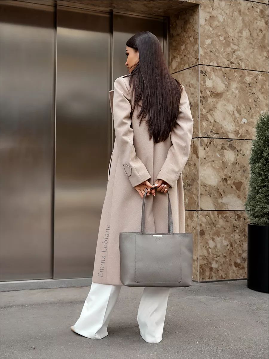 Tote Large Classic Leather Nice Bag