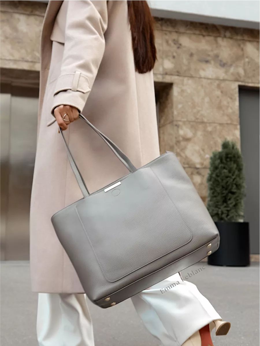 Tote Large Classic Leather Nice Bag