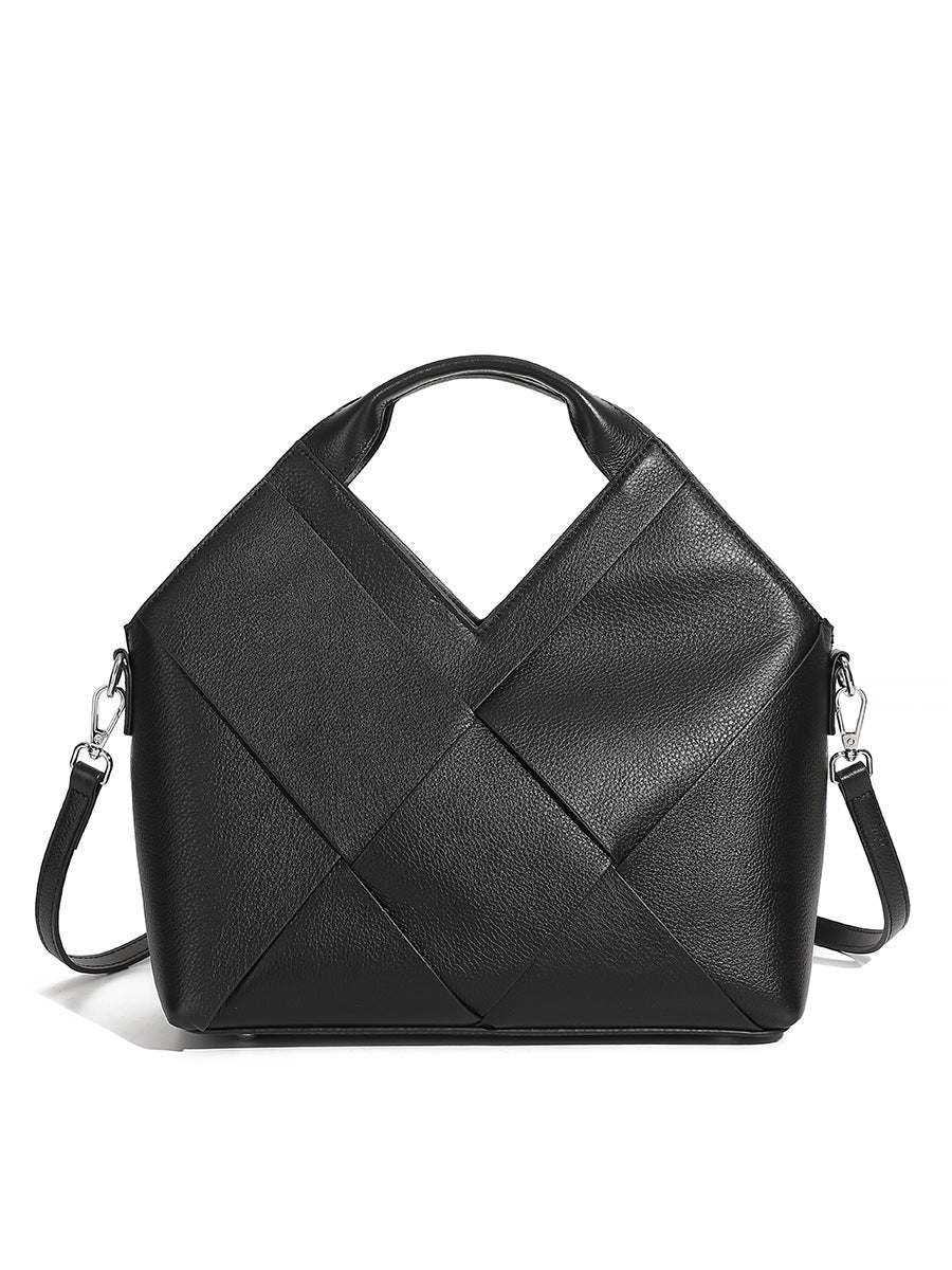 Woven Genuine Leather Jakarta Bag