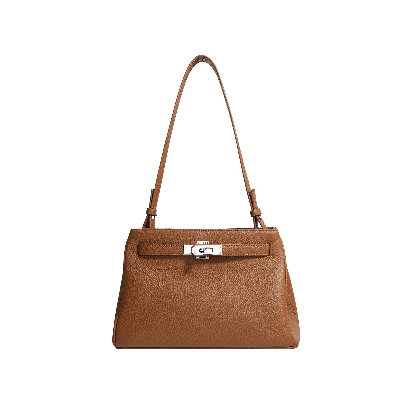 Small Genuine Leather Valencia Bag – Silver Hardware