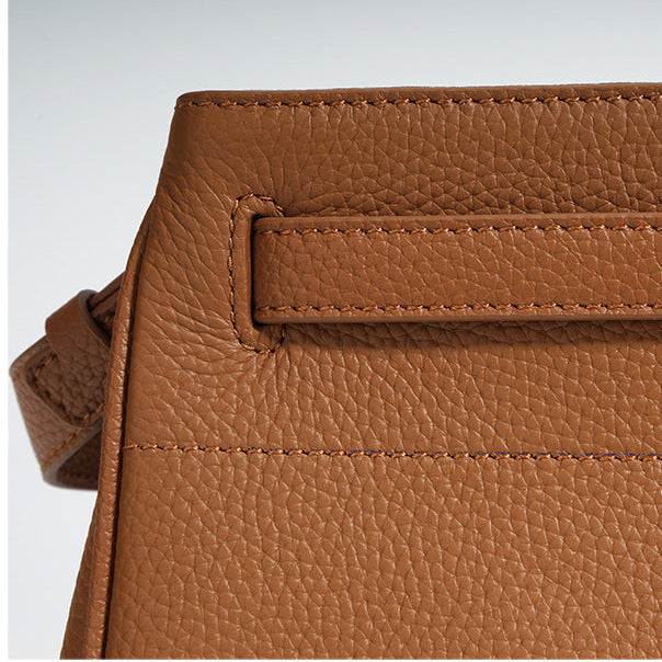 Small Genuine Leather Valencia Bag – Silver Hardware