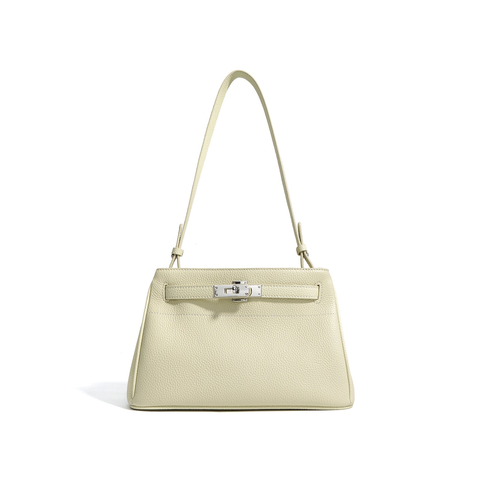 Small Genuine Leather Valencia Bag – Silver Hardware