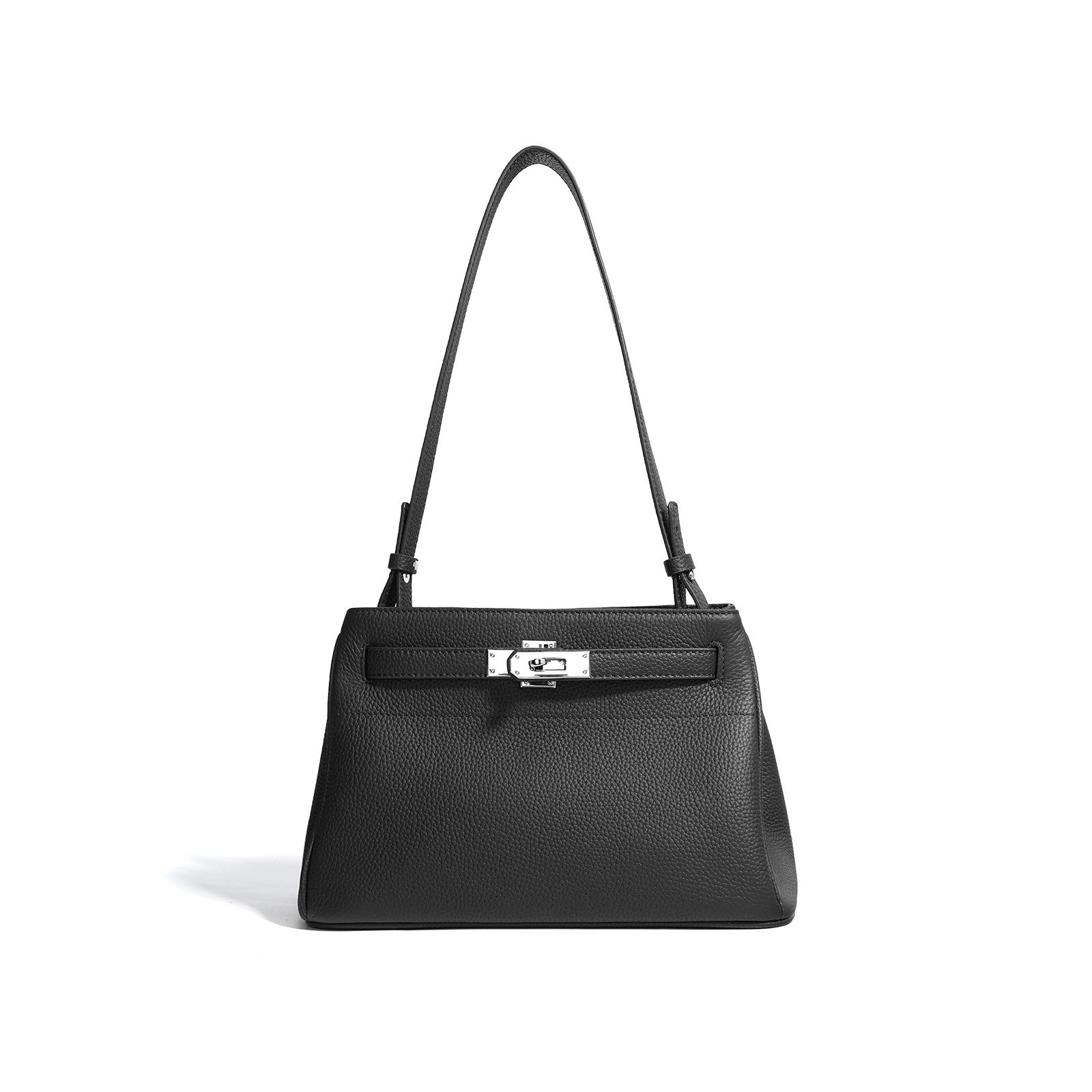 Small Genuine Leather Valencia Bag – Silver Hardware