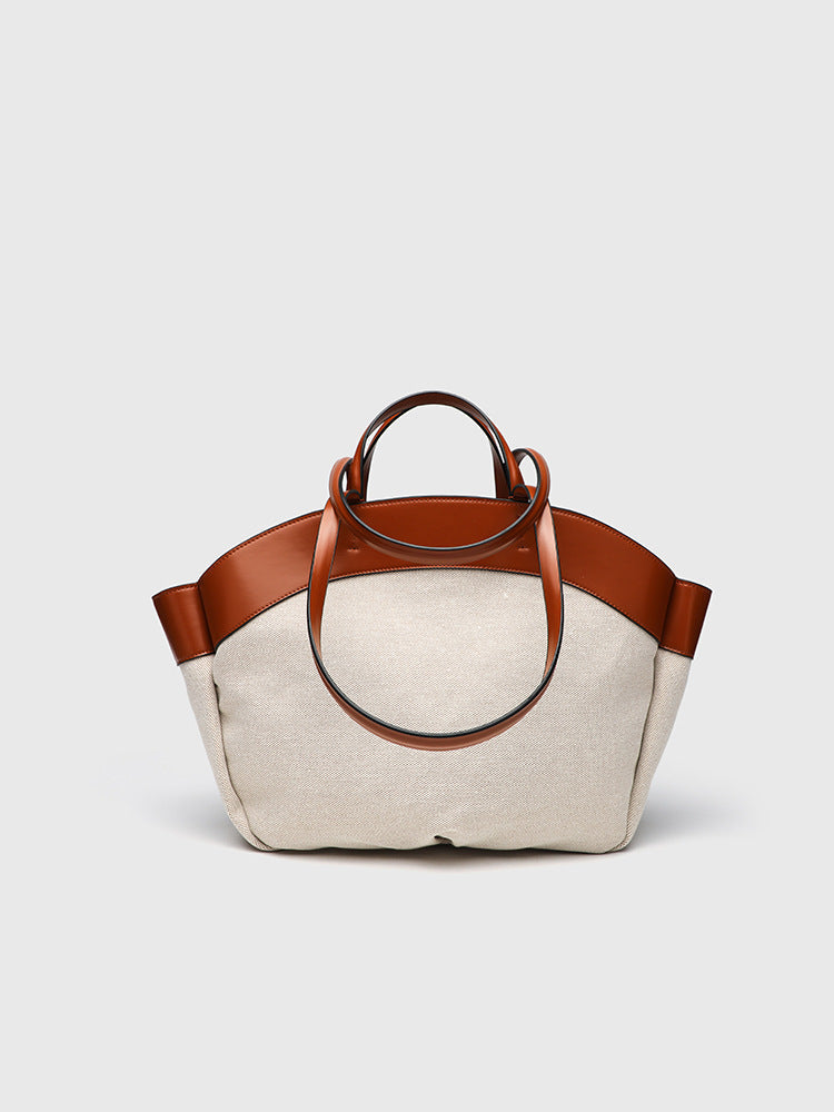 Tote Large Two-Tone Canvas Luna Bag