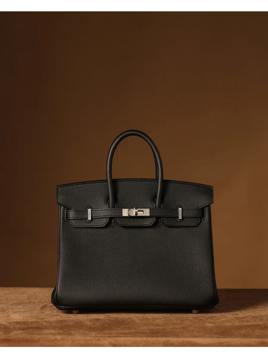 Classic Medium Genuine Leather Barcelona Bag – Silver Hardware