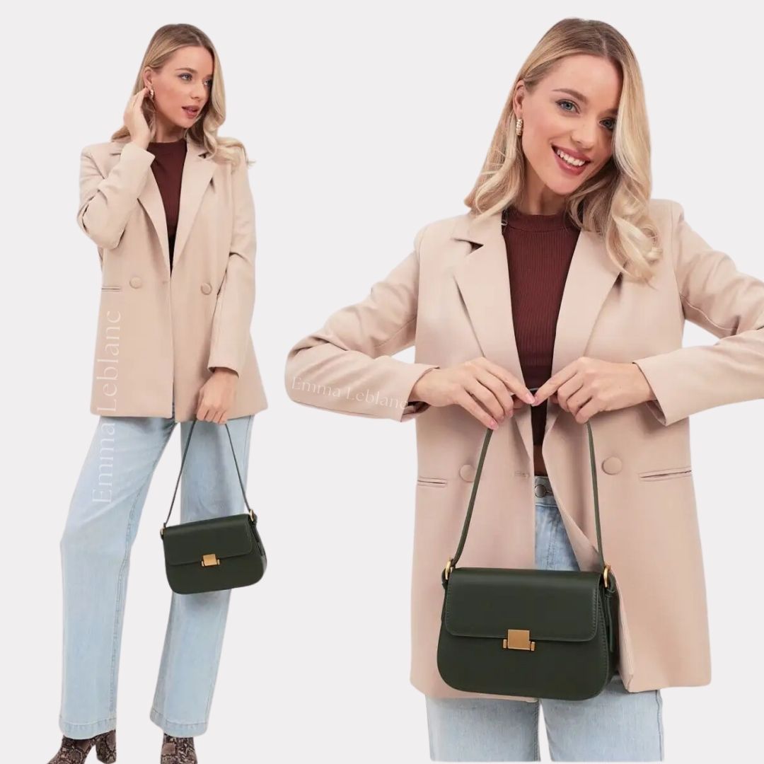Crossbody Box Genuine Leather Camille Bag