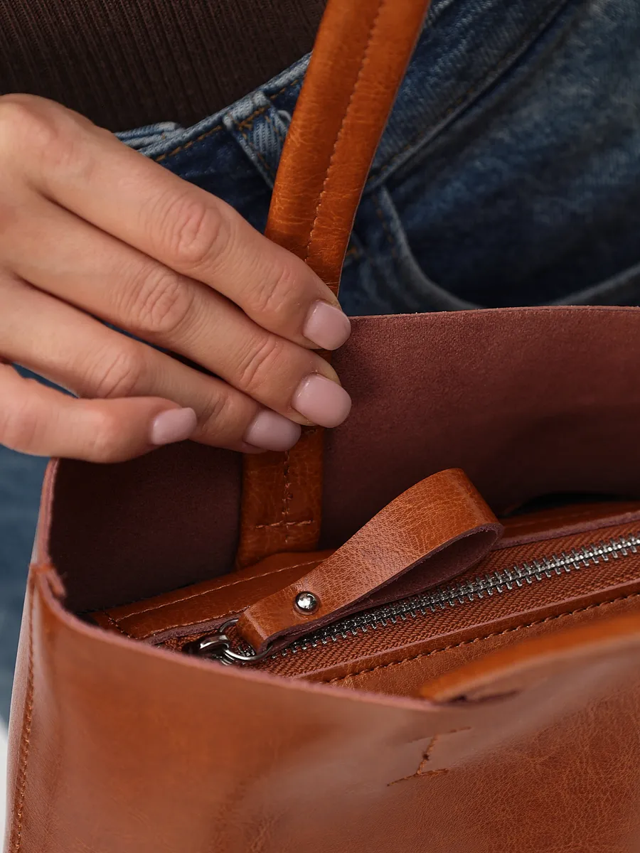 Tote Large Genuine Leather Vienna Bag
