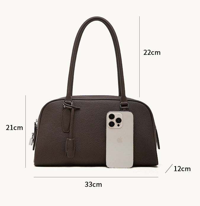 Medium Genuine Leather Milan Bag