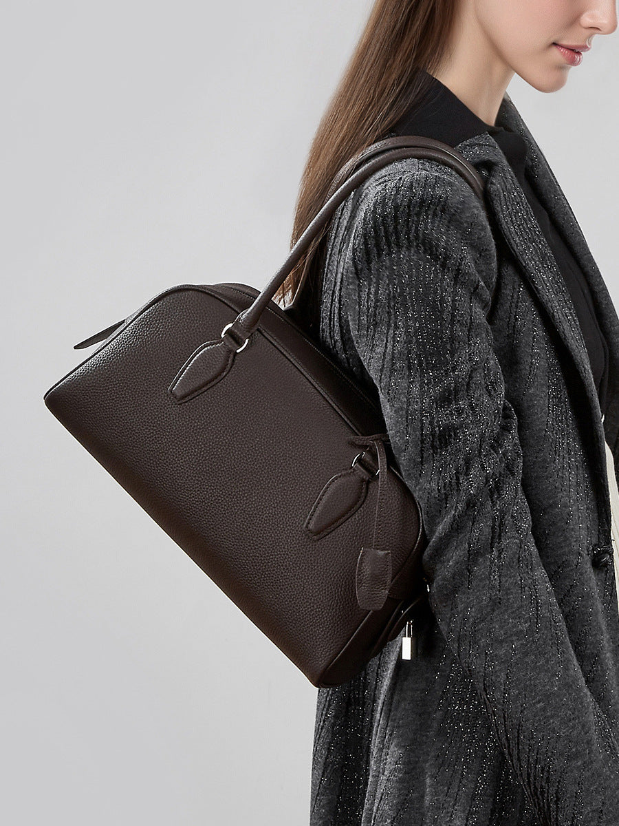 Medium Genuine Leather Milan Bag