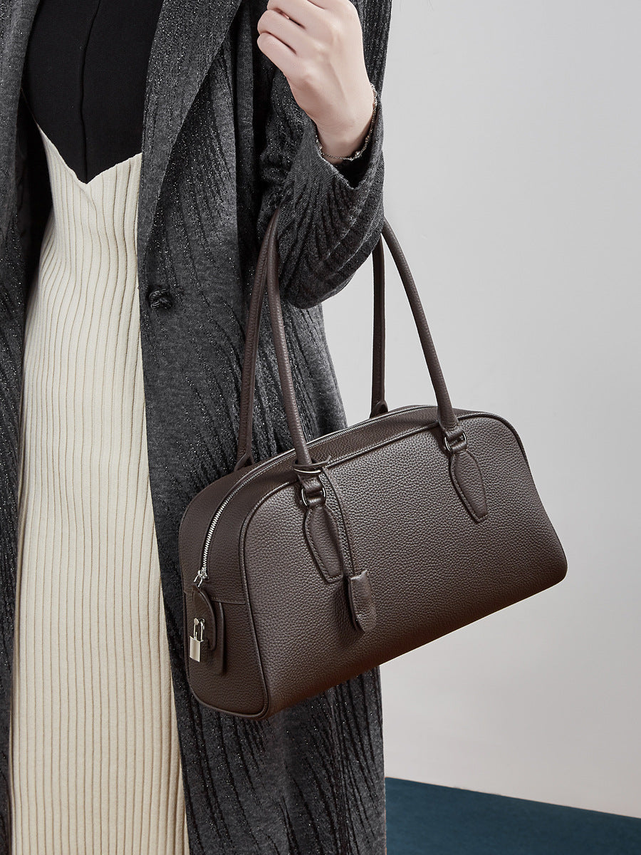 Medium Genuine Leather Milan Bag