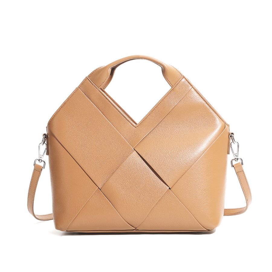 Woven Genuine Leather Jakarta Bag