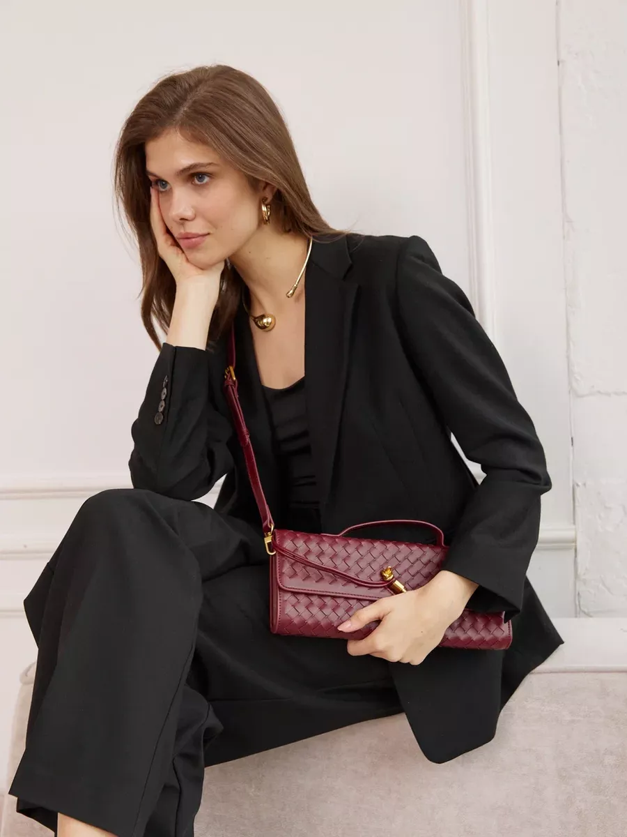 Baguette Woven Laurent Bag