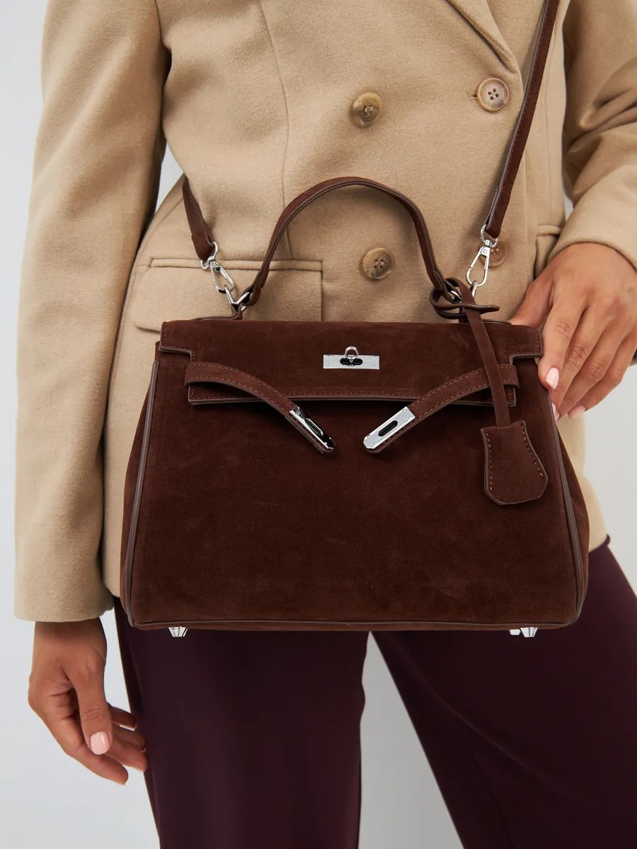 Classic Medium Suede Madrid Bag