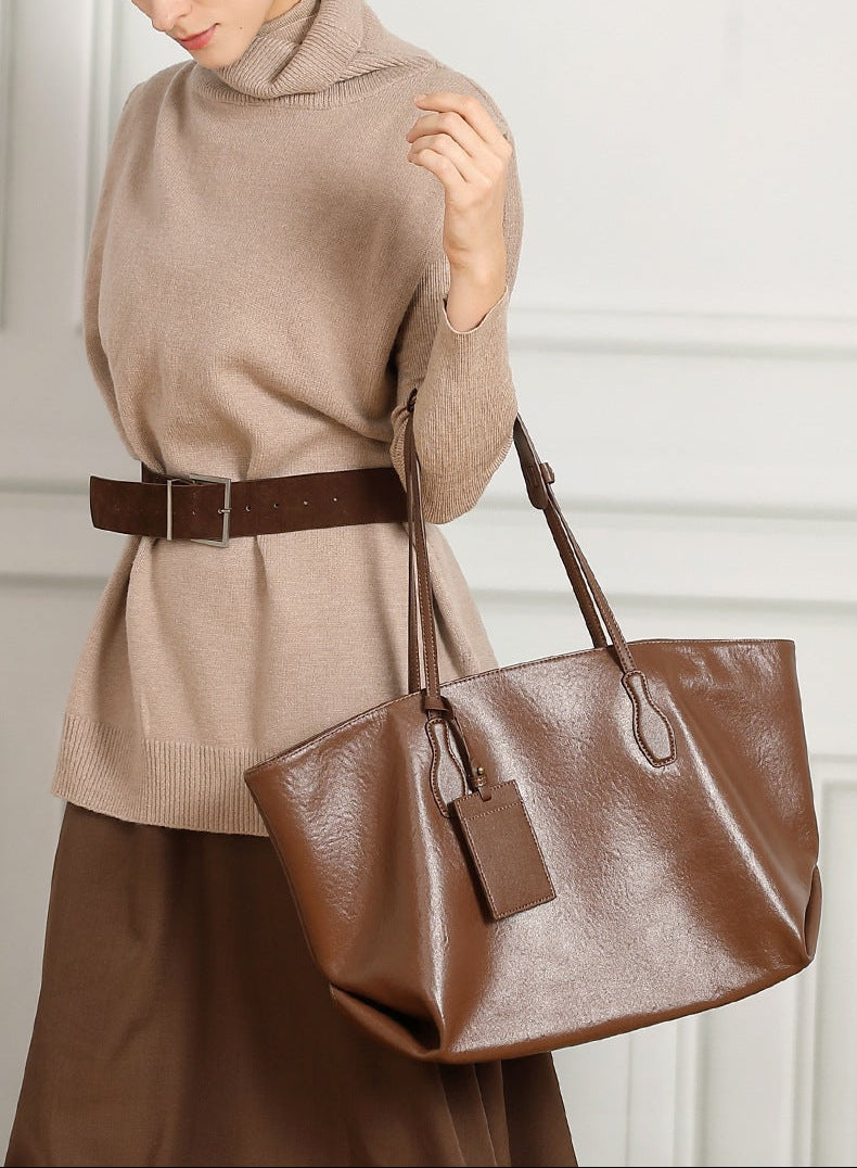 Tote Large Genuine Leather London Bag