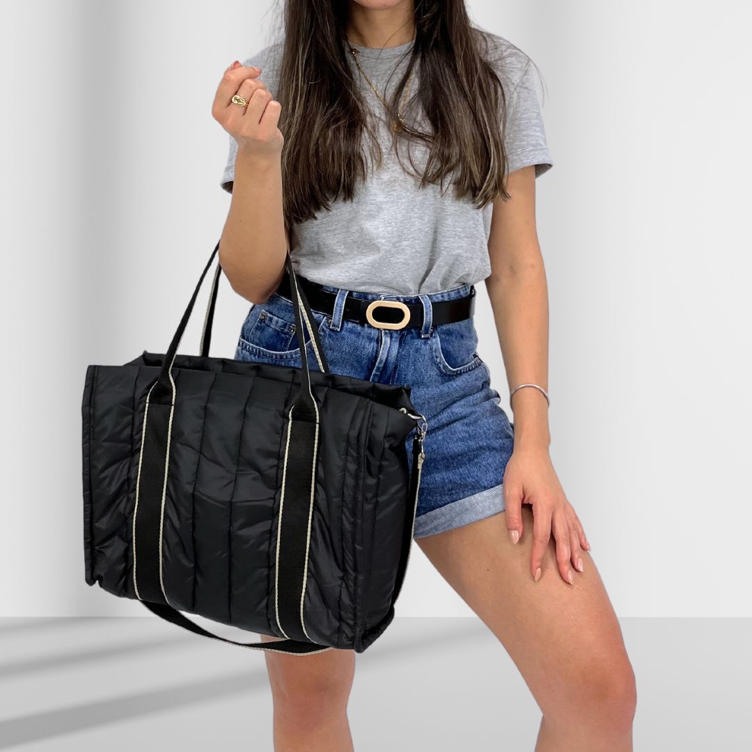 Tote Puffer Jade Bag