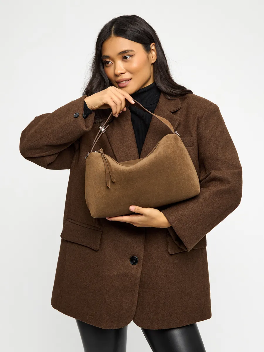 Shoulder Nubuck Leather Austin Bag