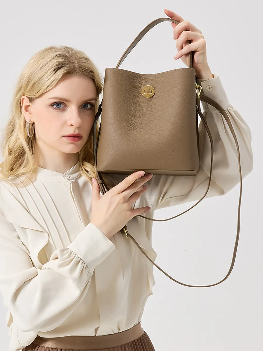Bucket Genuine Leather Orlando Bag