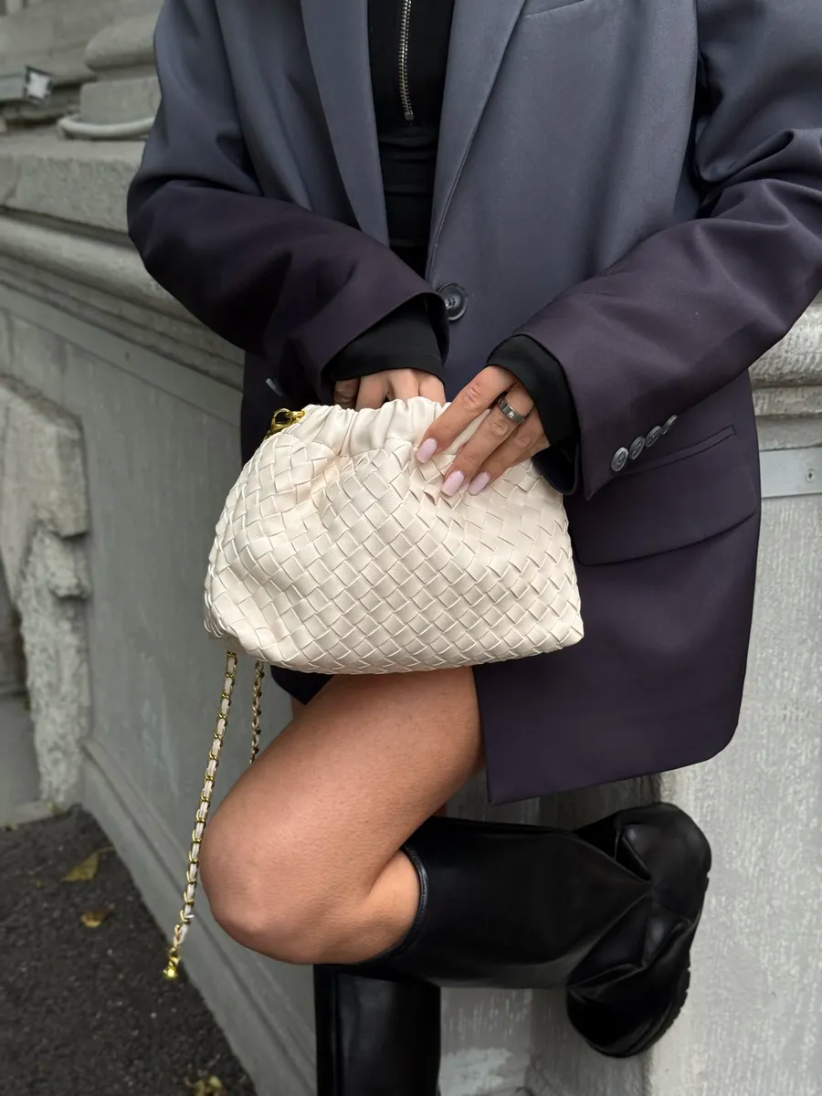 Bucket Small Woven Bella Bag