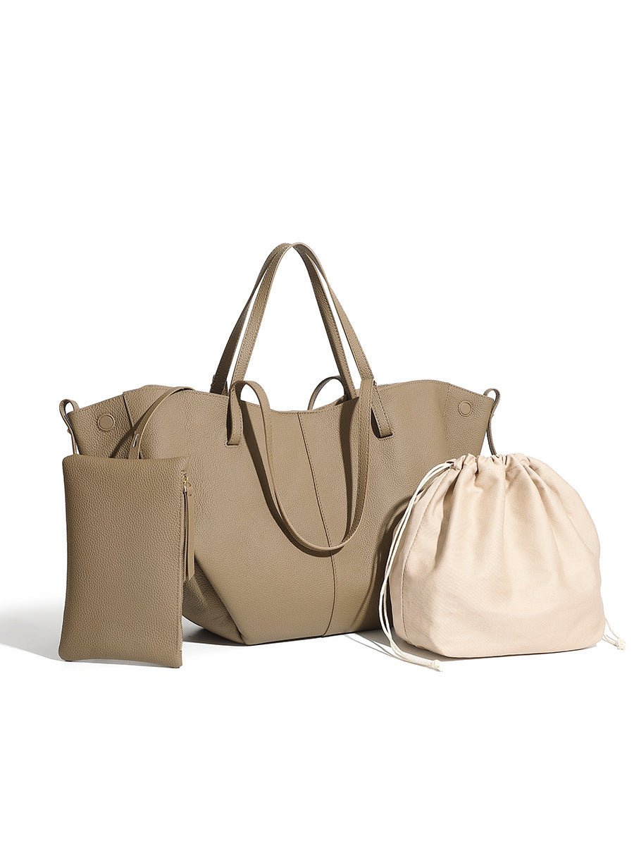 Tote Large Genuine Leather Paris Bag