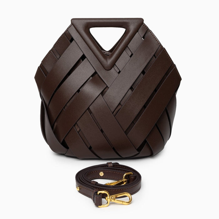 Woven Genuine Leather Lancaster Bag