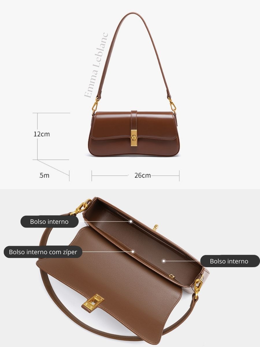 Baguette Small Leather Miami Bag
