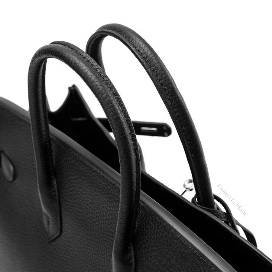 Classic Medium Genuine Leather Barcelona Bag – Silver Hardware