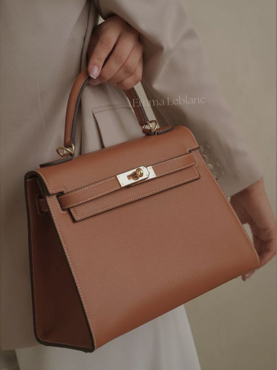 Classic Medium Genuine Leather Madrid Bag – Gold Hardware