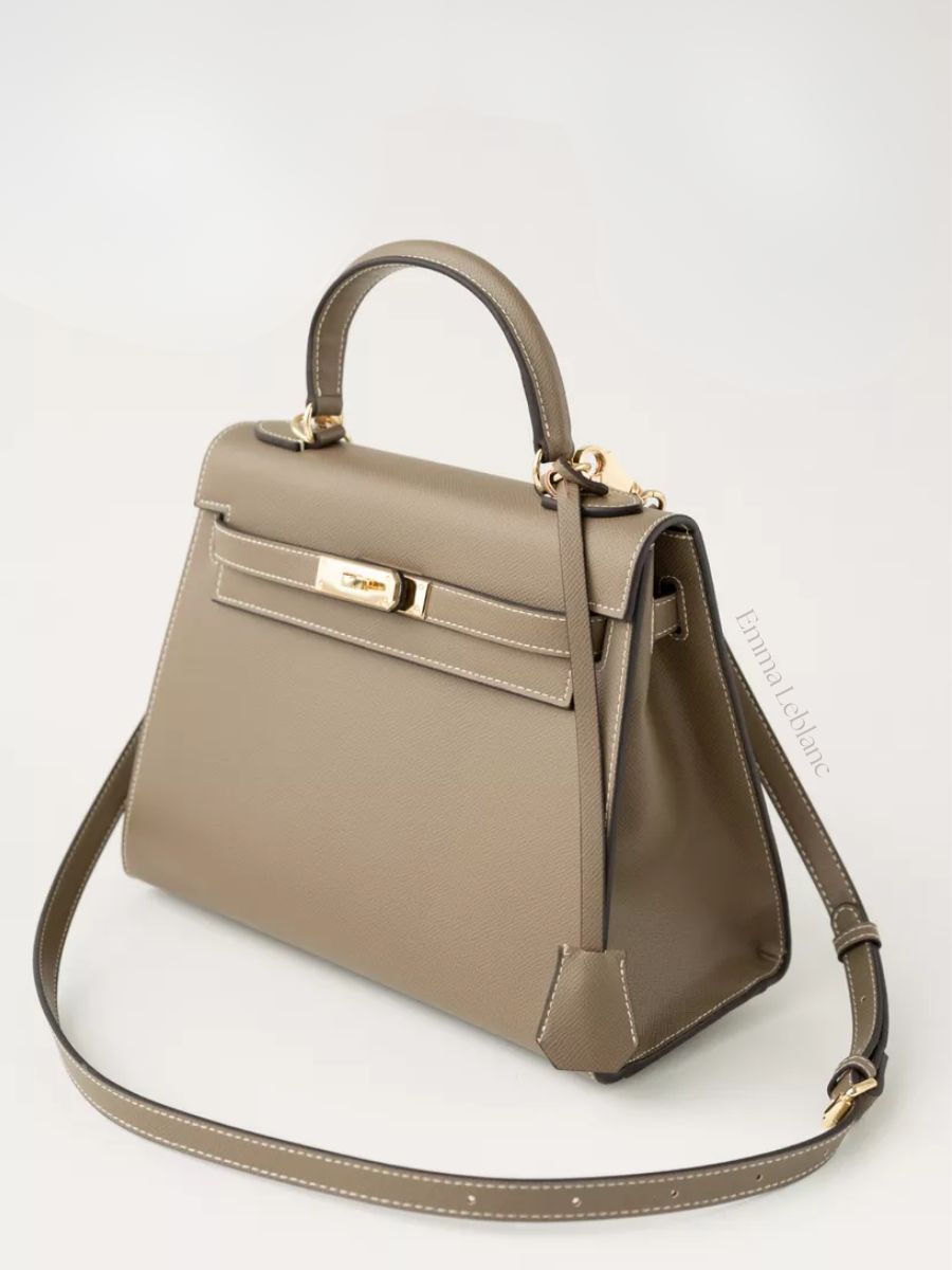 Classic Medium Genuine Leather Madrid Bag – Gold Hardware