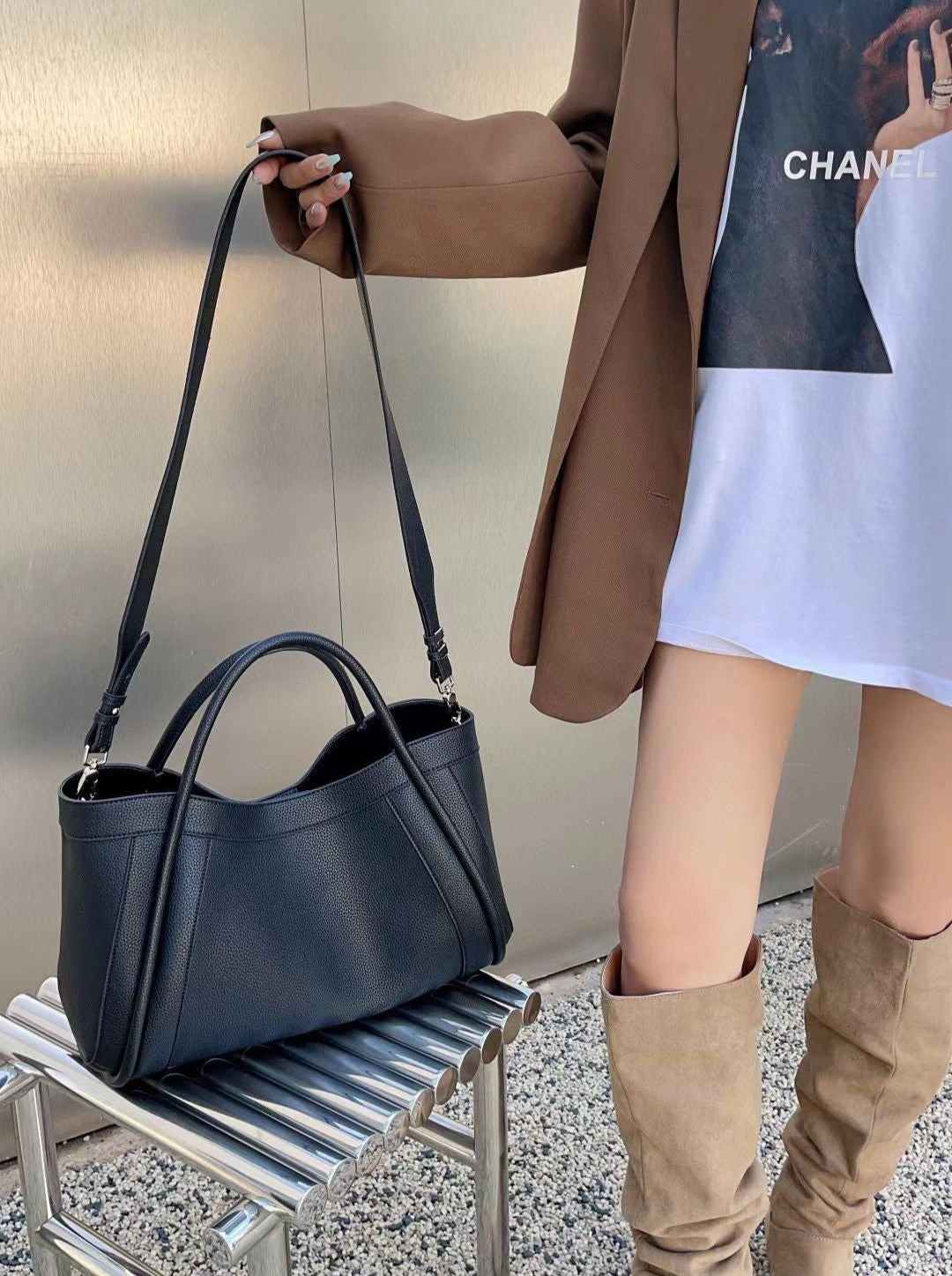 Tote Large Genuine Leather Rouen Bag