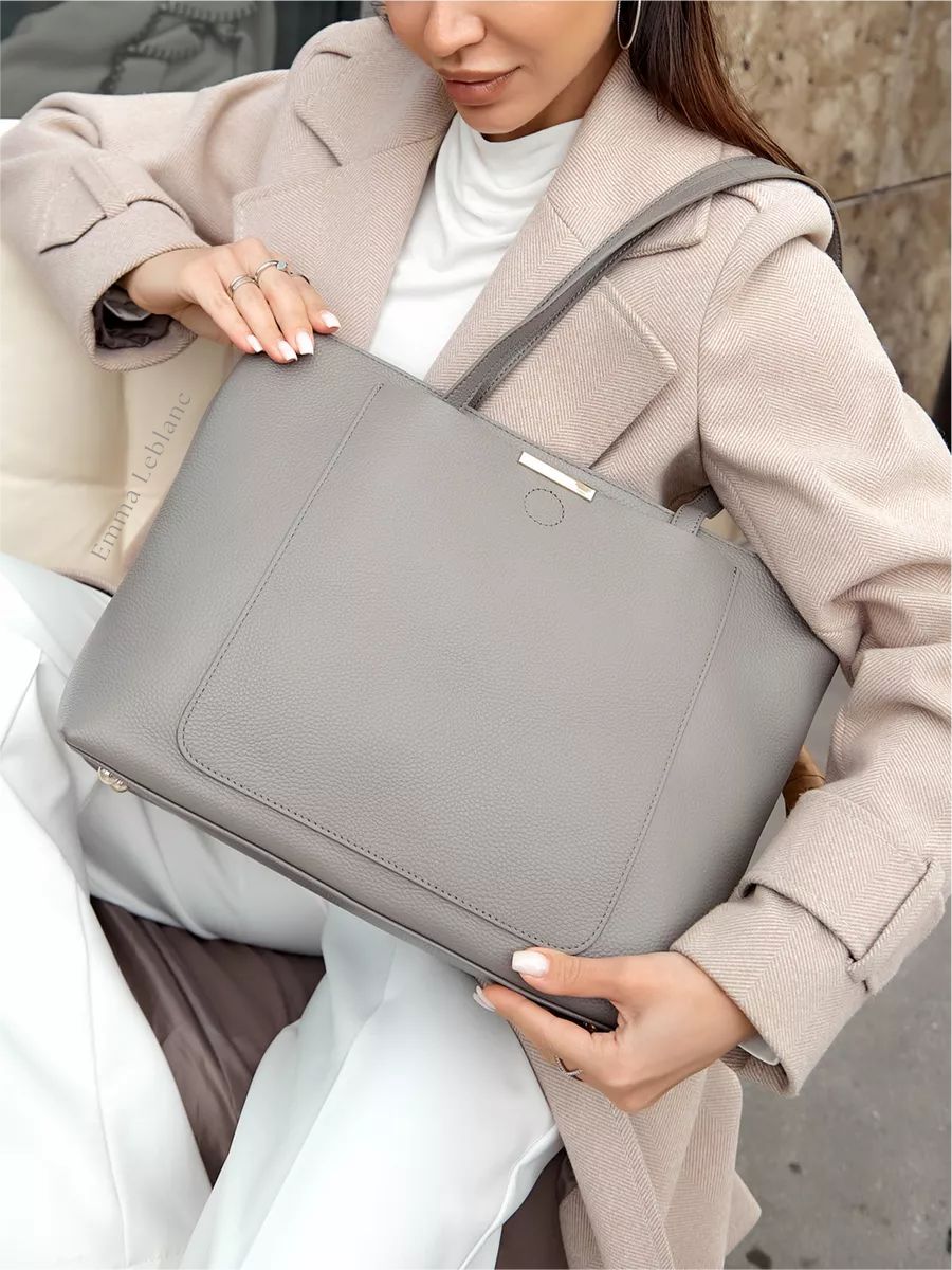 Tote Large Classic Leather Nice Bag