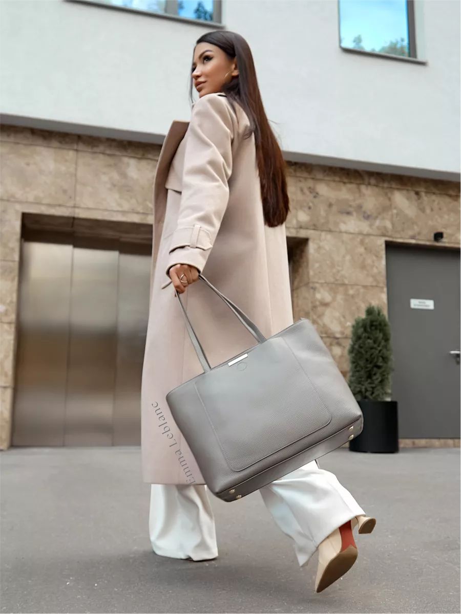 Tote Large Classic Leather Nice Bag