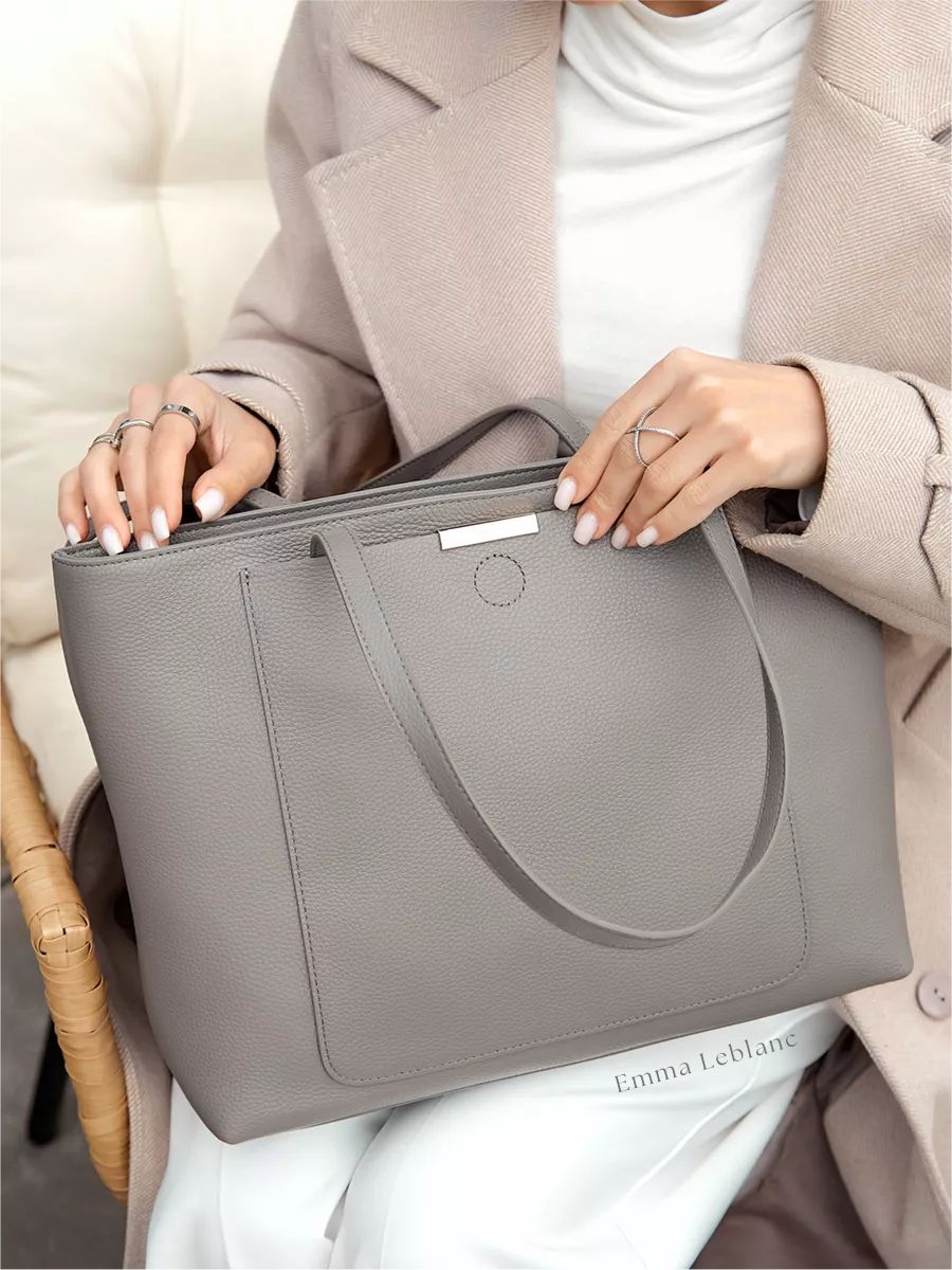 Tote Large Classic Leather Nice Bag