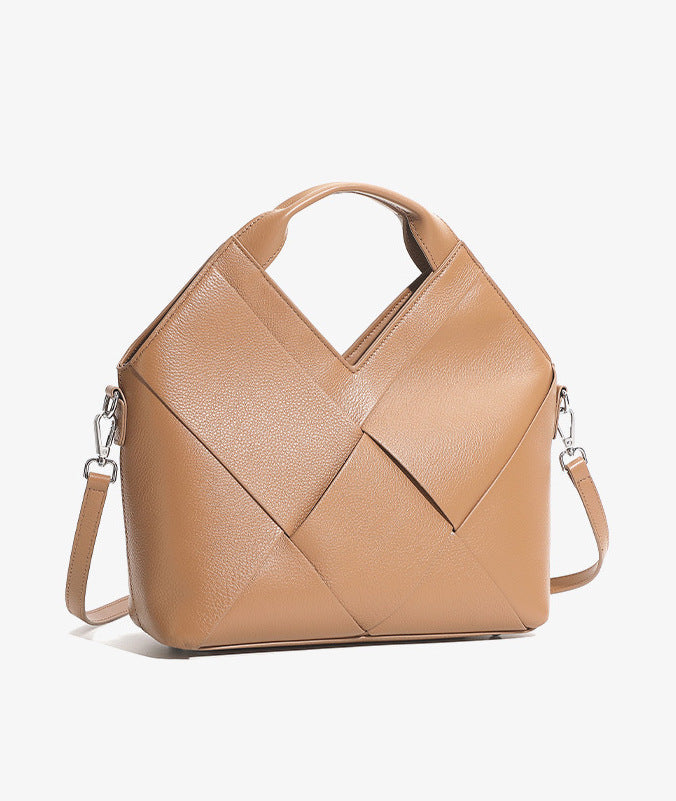 Woven Genuine Leather Jakarta Bag