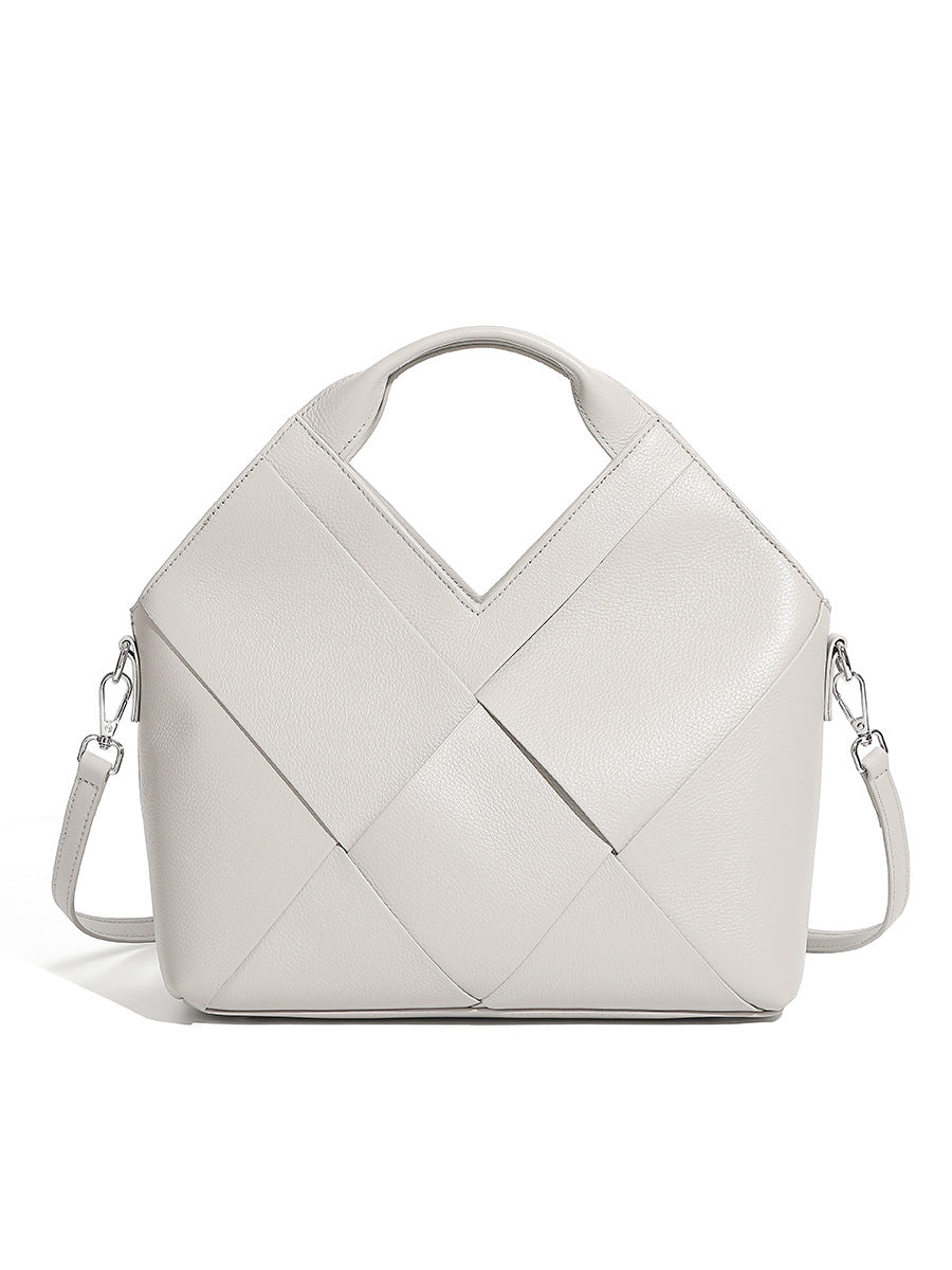Woven Genuine Leather Jakarta Bag