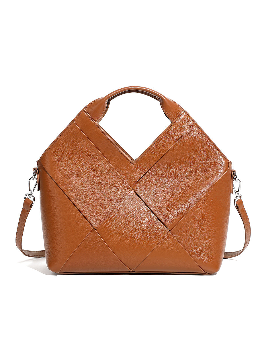 Woven Genuine Leather Jakarta Bag