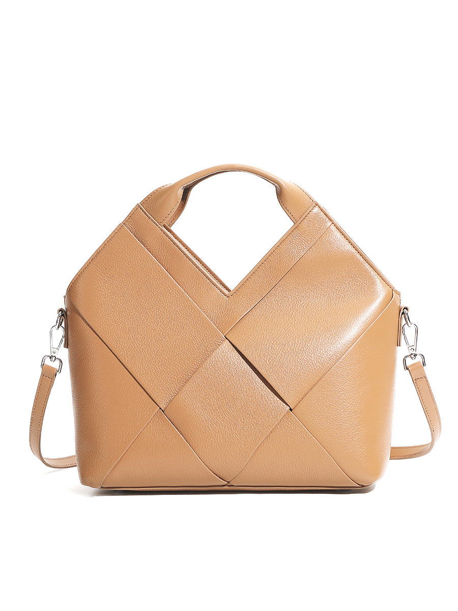 Woven Genuine Leather Jakarta Bag