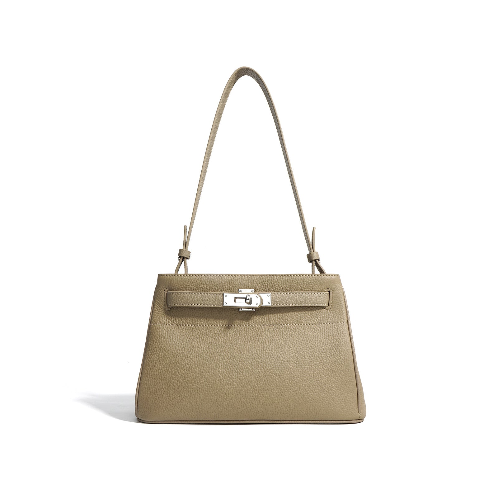 Small Genuine Leather Valencia Bag – Silver Hardware